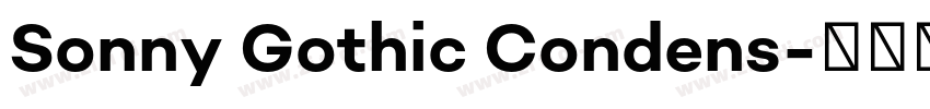 Sonny Gothic Condens字体转换 Sonny Gothic Condens字体转换